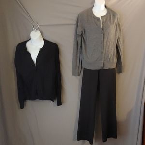 Ann Taylor Loft Knit Cardigans and Express Slacks